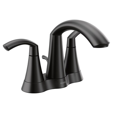 Glyde Matte Black Two-handle Bathroom Faucet